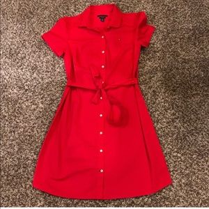 Coral pink sun dress from Tommy Hilfiger